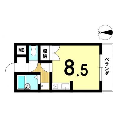 【愛知県豊田市/豊田市駅/駐車場/無料Wi-Fi/バストイレ別/洋室8.5帖】スパークルムライ 306号室 ファミマンの地図画像