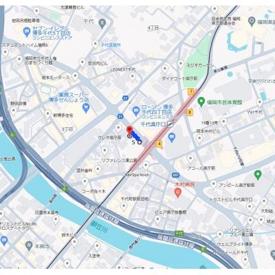 予約6/15～ ダイナコート千代県庁口／C室の地図画像
