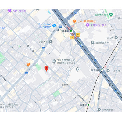 家族・友人でゆったり滞在！【西巣鴨・巣鴨・池袋】アクセス便利な2Kマンスリーマンションの地図画像