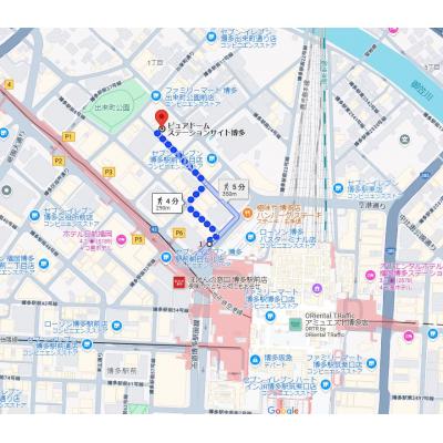 ピュアドームステーションサイト博多　Cの地図画像