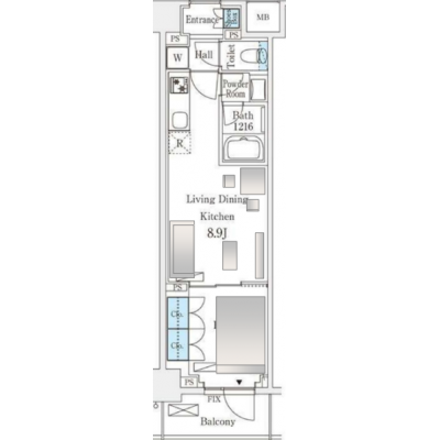 【Wi-Fi無料物件】エールレジデンス錦糸町◇1LDK★ハイクラス仕様・ダブルベッド設置『押上駅』徒歩10分『錦糸町駅』徒歩14分の地図画像