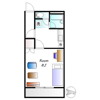 🍀グランマンスリー🍀水戸中央R203✨ネット無料🛜エレベーター付き！水戸駅南口徒歩約10分！水戸市役所目の前の好立地📍✨の地図画像