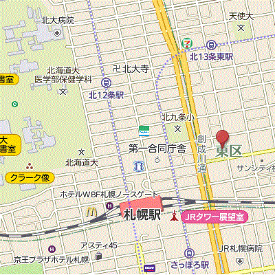 グッドステイ札幌パルフェ□『禁煙ルーム・1名入居限定』【ライト】の地図画像