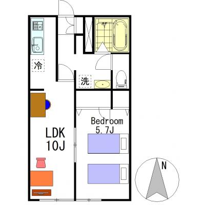 グランマンスリー本庄いかごR203【1LDK／２名利用可能】【別途敷地外駐車場利用可能】【独立洗面台あり】の地図画像
