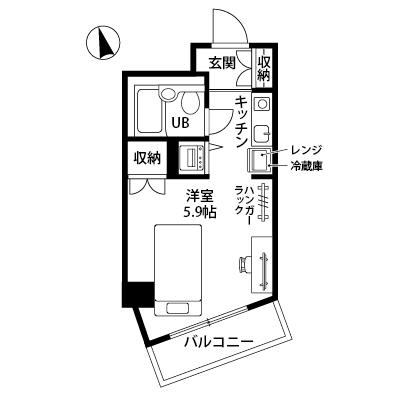 レントライフマンスリー元住吉駅前A【契約・事務手数料無料！】の地図画像