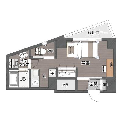 レントライフマンスリー 横浜日の出町　B【契約・事務手数料無料！】の地図画像