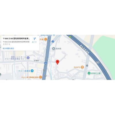 リバーリッチ岡崎岩津　マンスリー　高速Wi-Fi完備・豊田東インターより3.8キロ　女性専用の地図画像