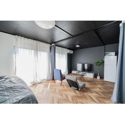 ✨駐車場有🚙デザイナーズ🏢家具家電付🏡ポケットWifi📱無料貸出中✨ 201号室TM21の地図画像