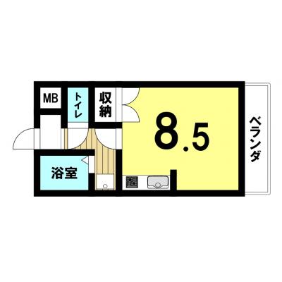 【愛知県豊田市/豊田市駅/駐車場/無料Wi-Fi/バストイレ別/洋室8.5帖】スパークルムライ ファミマンの地図画像