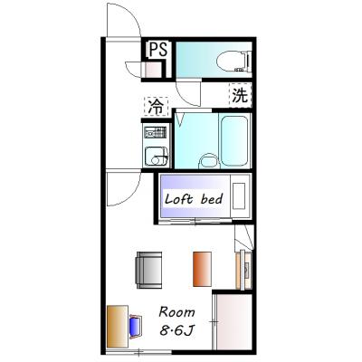 グランマンスリー伊勢崎宮子ⅡR208 ☆ネット無料☆周辺商業施設多数！生活に便利♪の地図画像