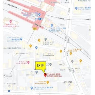 リードマンスリー【エクセルシオール金山　503】【金山駅徒歩3分！】の地図画像