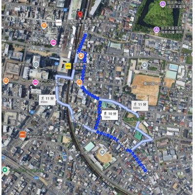【✨🏰阪和線三国ケ丘駅まで徒歩10分】通勤・生活至便🏰✨♪家具家電付き🎏の地図画像