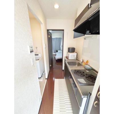 【人気の禁煙ルーム】即入居可、近隣にスーパー2ヵ所・コンビニ3ヵ所、ネット無料、食器・洗剤タオル等オプション完備、ネット接続テレビ付き、リモートワーク可の地図画像