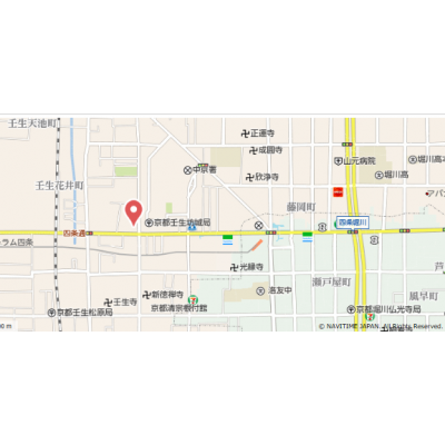 【BC四条大宮】阪急大宮駅徒歩5分。🐈ペット飼育可能🐶なマンスリーマンション！の地図画像