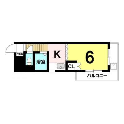 【三重県四日市市/近鉄四日市駅/無料Wi-Fi/角部屋/バストイレ別/エレベーター/自転車駐輪可能】オーク斉藤 201号室 ファミマンの地図画像