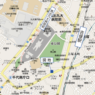 マンスリーリブマックス福岡県庁前スカイコート■【ペット・NET対応・浴室乾燥機】≪スタンダードシリーズ≫の地図画像