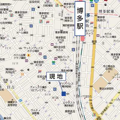 グッドステイ福岡・博多消防署通り２●【ペット・ハイクラス・NET対応】の地図画像