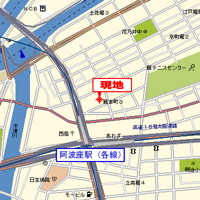 マンスリーリブマックス阿波座インペリアル◆【ペット・NET対応】≪スタンダードシリーズ≫の地図画像