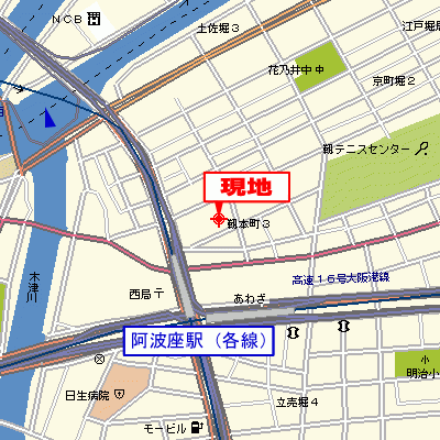 グッドステイ阿波座インペリアル◆【ペット・ベーシック・NET対応】の地図画像