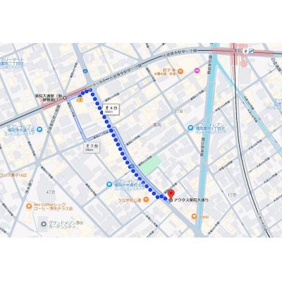 予約2027年1月～ アクタス薬院大通り／SR3号室の地図画像