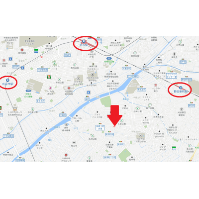 ＡＣＯ半城土西町　⭐Wi-Fi無料⭐　※90日以上でご利用が可能となります。の地図画像