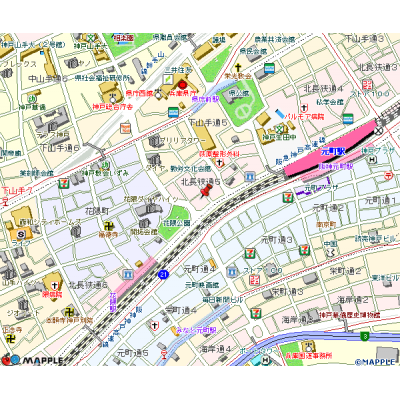 トラスト元町4【3沿線利用可能♪利便性抜群】の地図画像