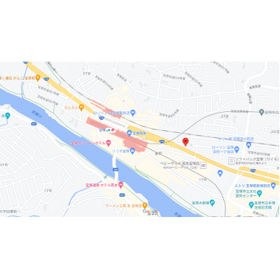 トラスト宝塚1【AL・EL・宅配ボックス完備！】の地図画像