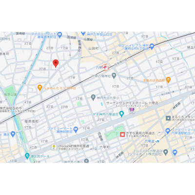 トラスト六甲3【阪急六甲駅徒歩5分♪　Wi-Fi無料★】の地図画像
