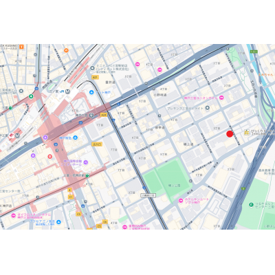 トラスト三宮30【生田川インター近く・丸亀製麺目の前】の地図画像