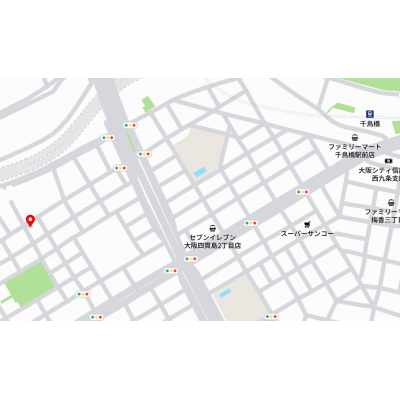 三島のマンスリー　千鳥橋　Aタイプ 禁煙  ★ネット無料★の地図画像