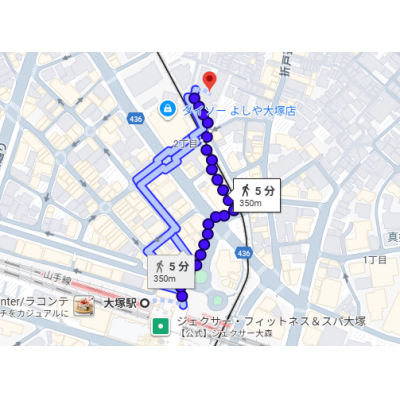  東都マンスリーセンシア山手大塚【４名入居可！WiFi無料！】の地図画像