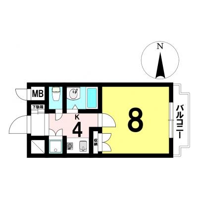 【名古屋市熱田区/熱田神宮伝馬町駅徒歩約1分/無料Wi-Fi/バストイレ別/洋室8帖/エレベーター】熱田泰文堂ビル 3B号室 ファミマンの地図画像