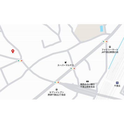 三島のマンスリー　千里丘　★インターネット無料★の地図画像