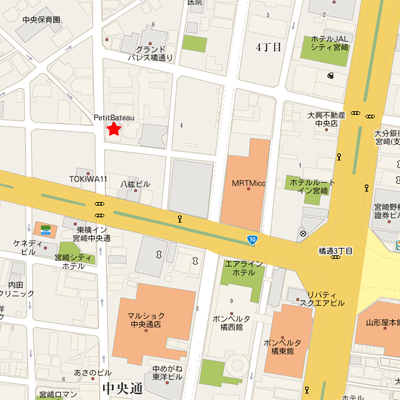 ニシタチまで徒歩圏内♪　♦RAKUDA橘通西２♦の地図画像