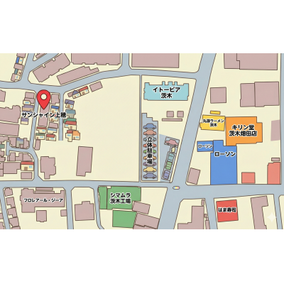 三島のマンスリー　上穂積　★インターネット無料★の地図画像