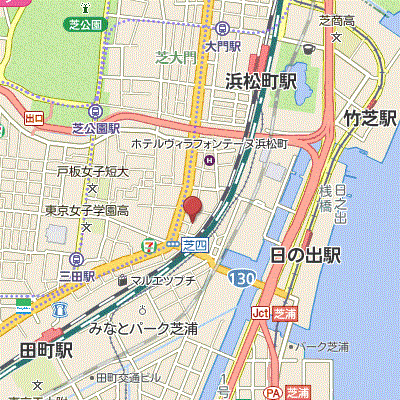 マンスリーリブマックス浜松町・芝公園デザイン◎『禁煙ルーム・26平米』【独立洗面・浴室乾燥付】≪プレミアムシリーズ≫の地図画像