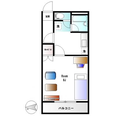 🍀グランマンスリー🍀水戸中央R606⭐ネット無料🛜！エレベーター付き！水戸駅南口徒歩約10分📍水戸市役所目の前の好立地✨✨の地図画像