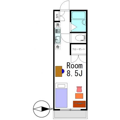 グランマンスリー高崎江木町R305【ＪＲ高崎駅徒歩１２分の好立地♪】【Ｗｉ-Ｆｉ無料】【別途敷地内駐車場利用可能】の地図画像