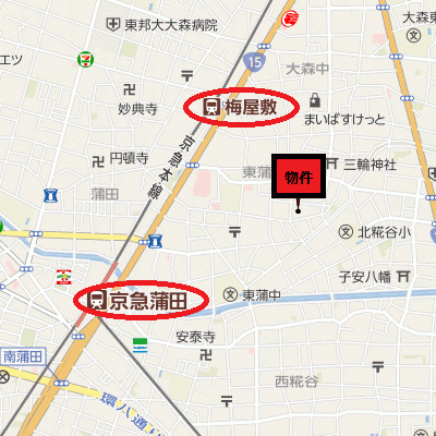 グッドステイ京急蒲田第7レジデンス※『禁煙ルーム・浴室乾燥付』【ベーシック】の地図画像