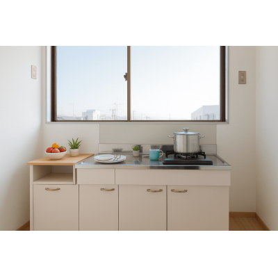 富士駅徒歩5分!Wifi家具家電付!広々13.5畳洋室!の地図画像