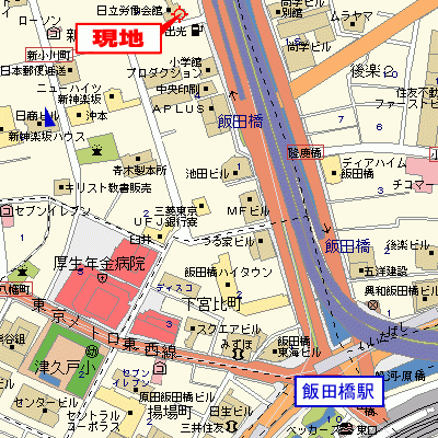 グッドステイ飯田橋△『禁煙ルーム・浴室乾燥付』【ベーシック】の地図画像