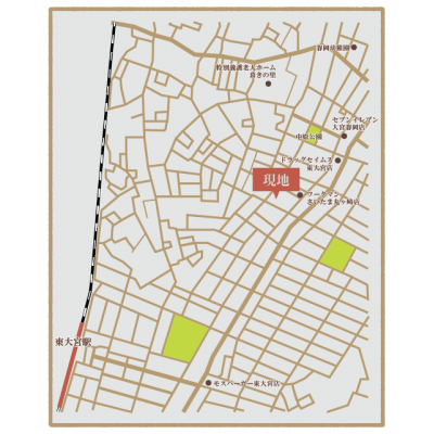 Bizroom／エルマーナE　2016年築のキレイな物件です！ネット無料！！の地図画像