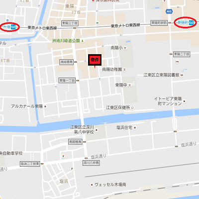 マンスリーリブマックス東陽町Ⅱ△『禁煙ルーム・25平米』【独立洗面・浴室乾燥付】≪エクセレントシリーズ≫の地図画像