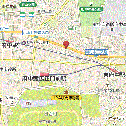 マンスリーリブマックス京王線府中デザイン■『禁煙ルーム・26平米』【独立洗面・浴室乾燥付】≪エクセレントシリーズ≫の地図画像