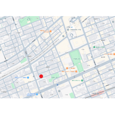 トラスト六甲道3【JR六甲道駅6分！角部屋♪】の地図画像