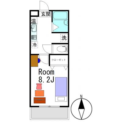 グランマンスリー上越山屋敷町R304【上越教育大学徒歩３分♪】【セブンイレブン徒歩４分♪】【Wi-Fi無料】【駐車場あり】【南向きで日当たり良好☆】の地図画像