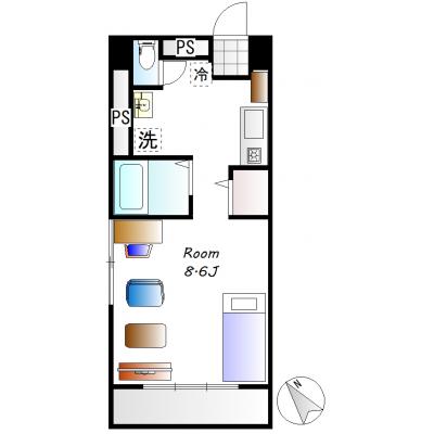 グランマンスリー水戸宮町R410【水戸駅北口徒歩約8分！ネット無料！RC造マンション！敷地内駐車場あり（台数限定、別料金）バストイレ別！★（注）線路沿いの物件なので多少電車の通行音はします。】の地図画像