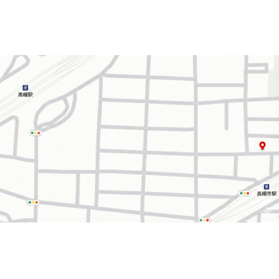 三島のマンスリー　阪急高槻　駅徒歩1分　オートロックありの地図画像
