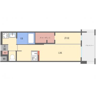 【オレンジマンスリー博多駅東】♪新規OPEN♪ちょうどいい広さで人気の1LDK/禁煙ルーム/Wi-Fi無料の地図画像