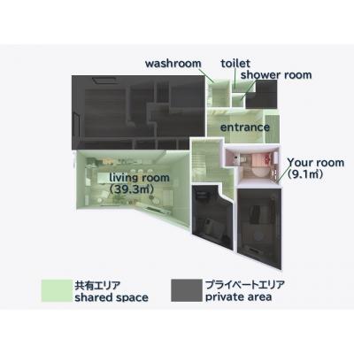 富士山眺望🗻家具家電📺WiFi📶駐車場🚙ReFa🚿シェアスペース👫の地図画像